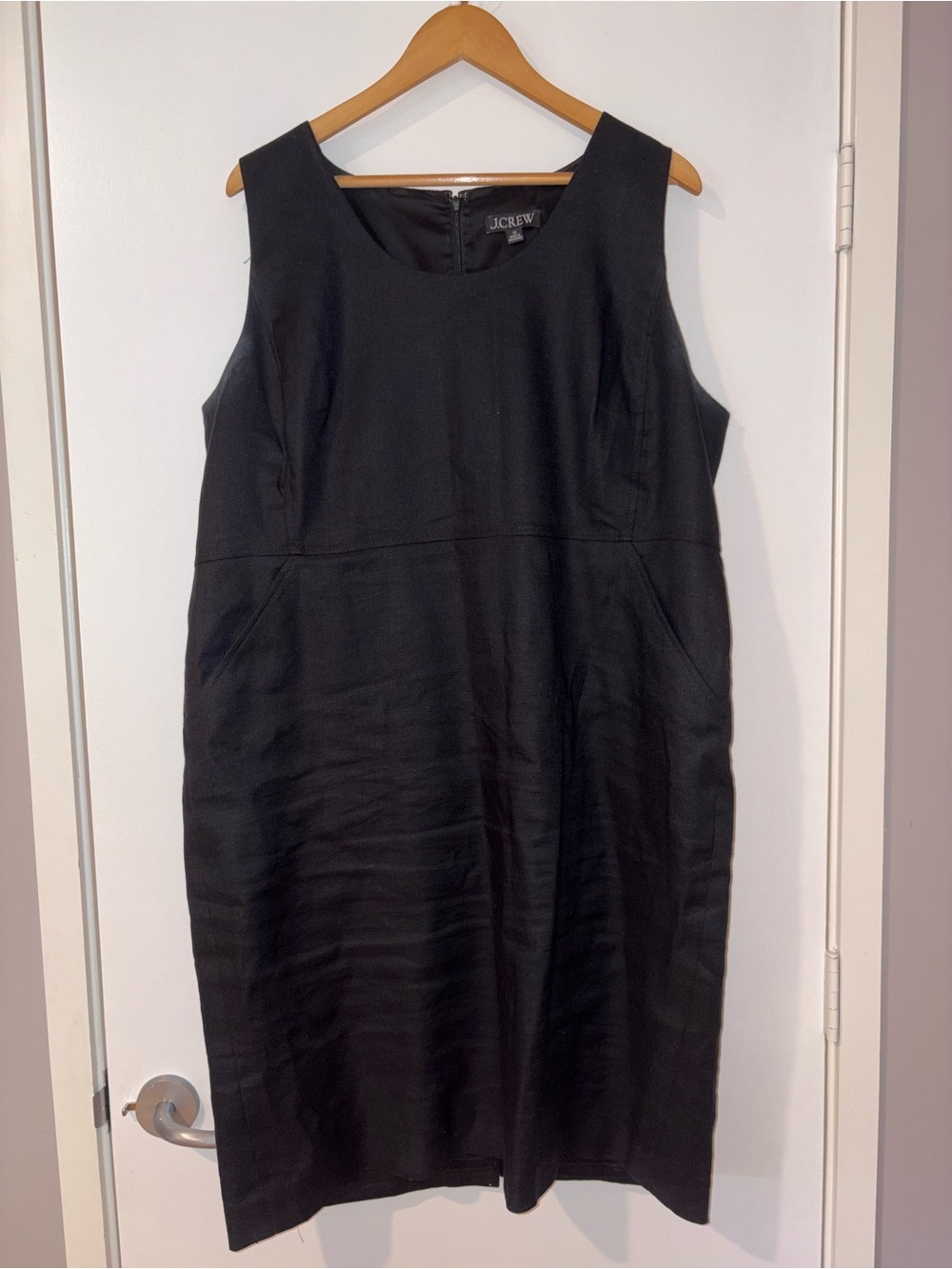 J. Crew Navy Sleeveless Sheath Dress